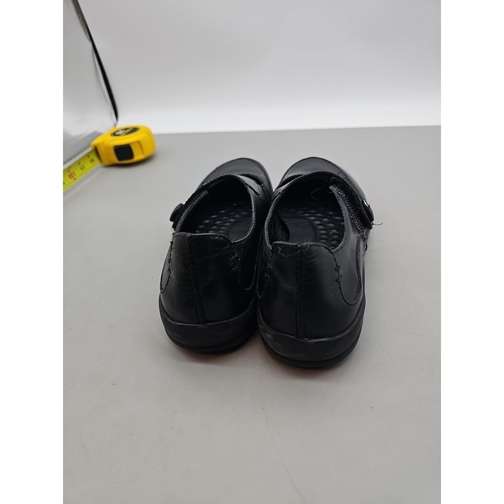 L.L. Bean Black Pebbled Leather Mary Jane Women's Shoes Sz 8 M - Picture 3 of 7